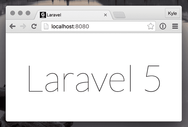 Laravel running on Docker