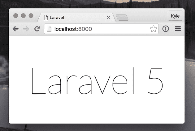 Laravel landing page
